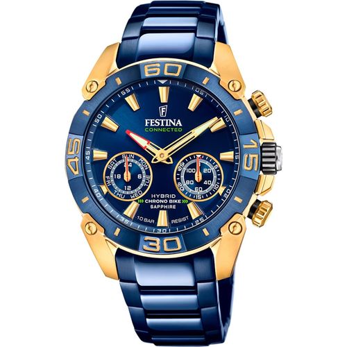 Festina Edelstahl Herren Uhr Armbanduhr blau Sport D2UF20547/1