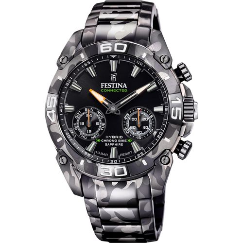 Festina Edelstahl Herren Uhr Armbanduhr grau schwarz Sport D2UF20545/1
