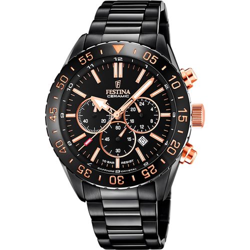 Festina Edelstahl Herren Uhr Armbanduhr blau Fashion D2UF20577/1