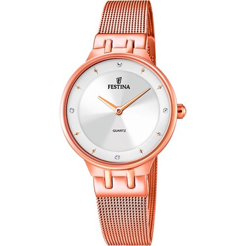 Festina Edelstahl Damen Uhr Armbanduhr rose rosa Fashion D2UF20599/1