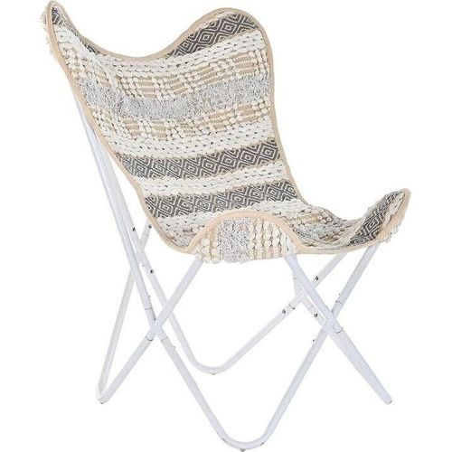 Gartenstuhl DKD Home Decor Weiß Grau 74 x 65 x 90 cm