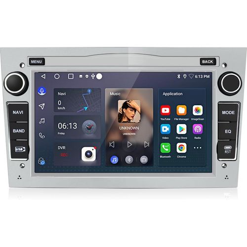 Einbau-Navigationsgeräte WIFI Android14 Autoradio GPS NAVI BT Für Opel Astra H Corsa C / Vectra C 6+128G DAB Carplay 4Kern