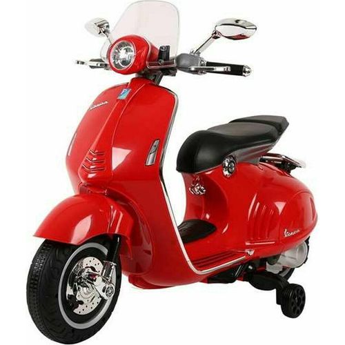 Kinder-Elektro-Roller RunRunToys Vespa Rot 12V