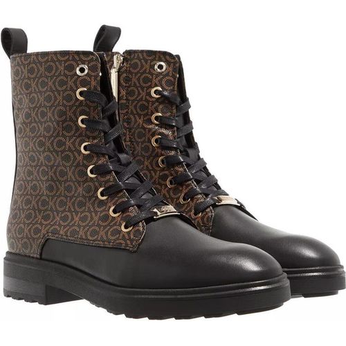 Calvin Klein Cleat Biker Boot - Mono Mix Black / Brown Mono A0197839