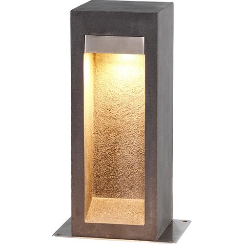 Parkstone Pollerleuchte Basaltstein, Edelstahl Elstead Lighting PARKSTONE-BOL-B