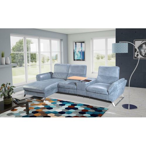 JV Möbel Modernes Ecksofa Heim Kino Sofa