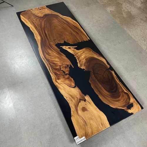 Konferenztisch Esstisch River Fluss Massiv 262x101 Epoxidharz Tische Holztische