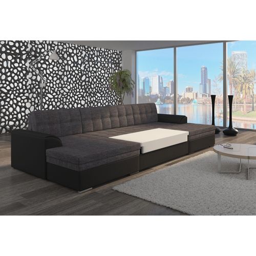 Design Ecksofa Schlafsofa Bettfunktion Couch Leder Polster Textil Sofas Neu 1070