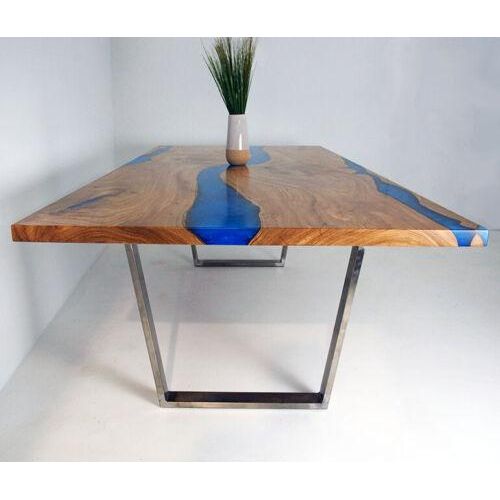 Tische Esstisch Design Tisch Moderne Meer Fluss Möbel 220x90 Epoxid Harz Ozean