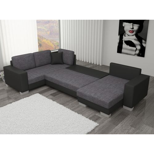 Wohnlandschaft Ecksofa Sofa Couch Polster Textil Eck Textil Stoff Garnitur Neu