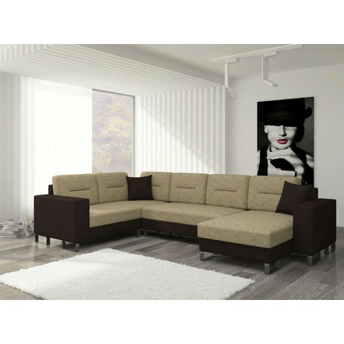 Design Ecksofa Schlafsofa Bettfunktion Couch Leder Polster Textil Sofas Neu 3260