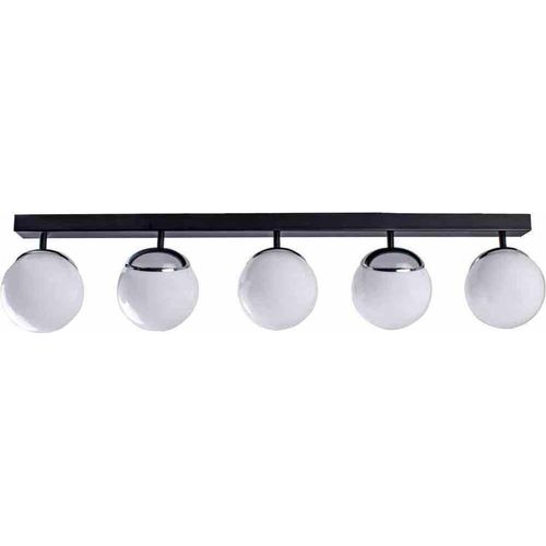 Deckenleuchte Sfera Black/Chrome 5Xe14 Deckenlampe