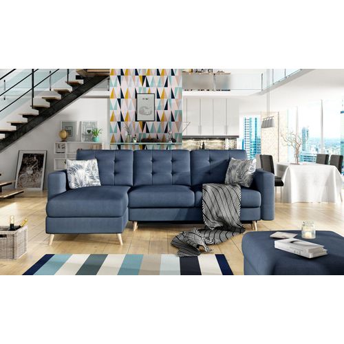 Design Ecksofa Schlafsofa Bettfunktion Couch Leder Polster Textil Sofas Neu 8293