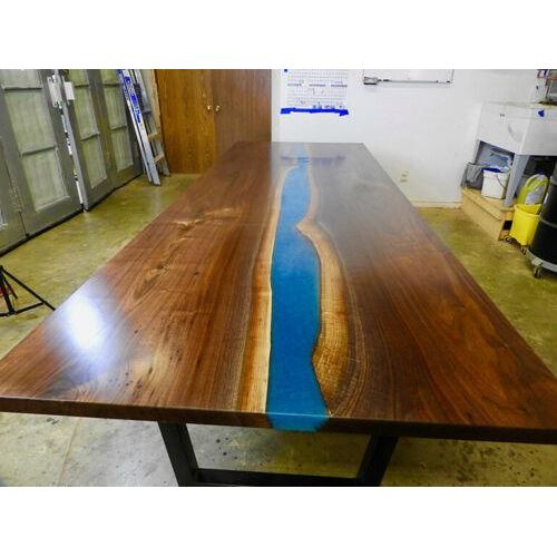 Epoxidharz Esstisch River Table Massiv 240x100 Flusstisch Neu Echtes Holz Tische