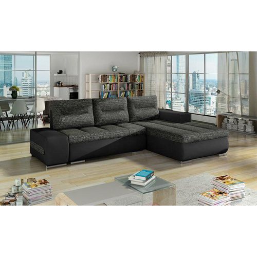 JV Möbel Ecksofa Schlaf Bettfunktion
