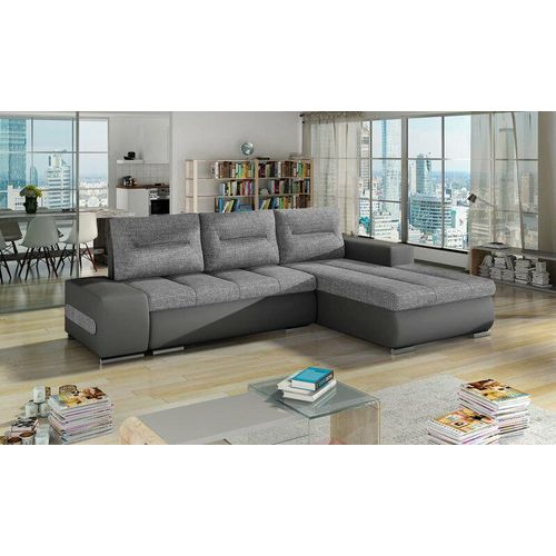 JV Möbel Ecksofa Schlaf Bettfunktion