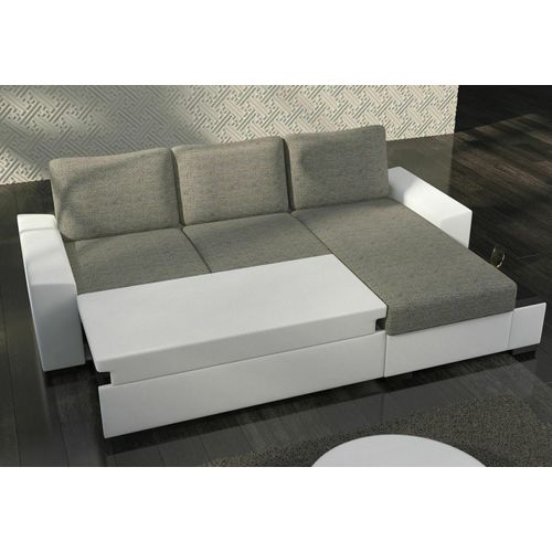 Wohnlandschaft Ecksofa Bettfunktion Couch Leder Textil Sofas Schlaf Sofa