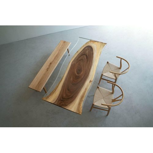 Esstisch Meer Wasser River Echtes Holz Flusstisch 220x90 Tische Epoxidharz Neu