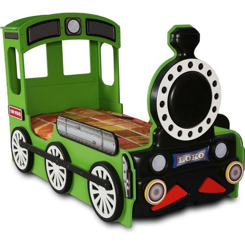 JV Möbel Kinderbett grüne Eisenbahn luxus Bett
