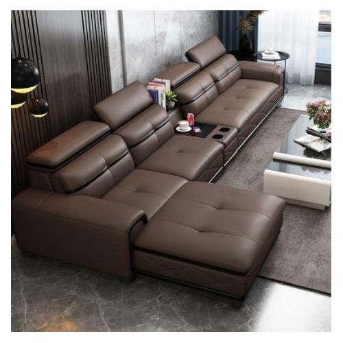 Sitz Möbel Wohnlandschaft Luxus Kunstleder Ecksofa L-form Polster Modern Relax