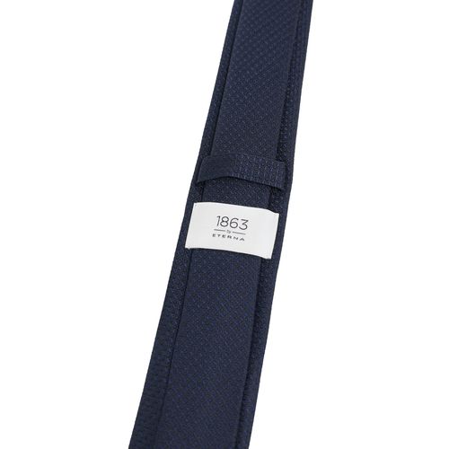 Krawatte ETERNA, Herren, Gr. One Size, blau (midnight), Seide, klassisch, Krawatten