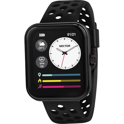 Sector Silikon Herren Uhr Analog-Digital Sport Armbanduhr schwarz D2USE51159001