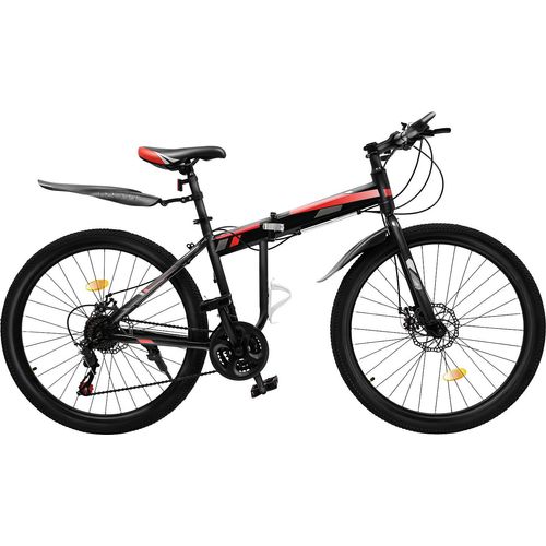 Mountainbikes 26 Zoll Klappfahrräd Erwachsene Faltrad 21-Gang MTB Bike