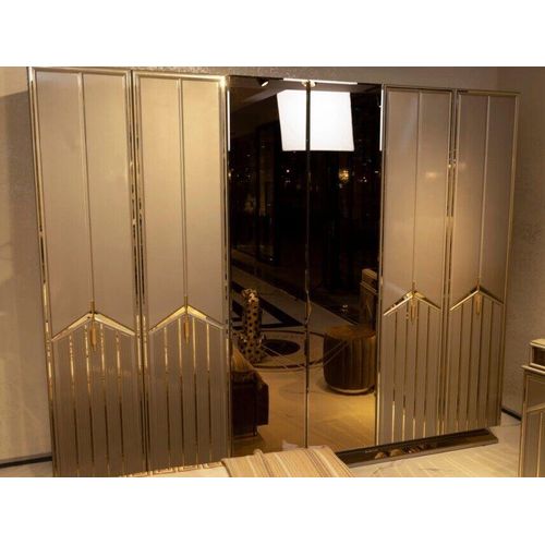 Schlafzimmer Schrank Schränke Holz Modern Luxus Kleiderschrank mit Schwebetüren
