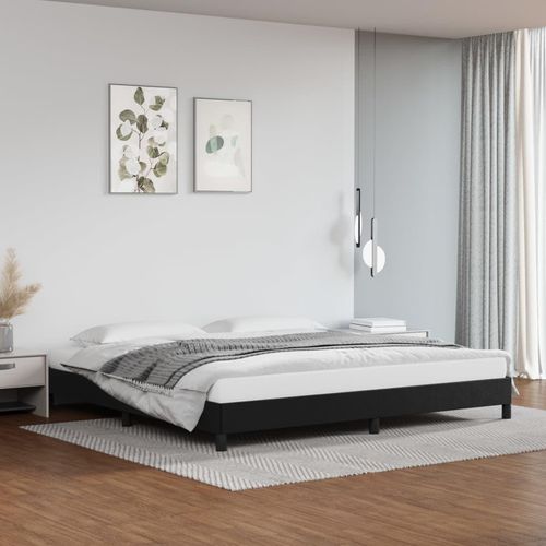vidaXL Bettgestell Schwarz 200x200 cm Kunstleder - Bettgestell - Bettgestelle - Bett - Schlafzimmermöbel
