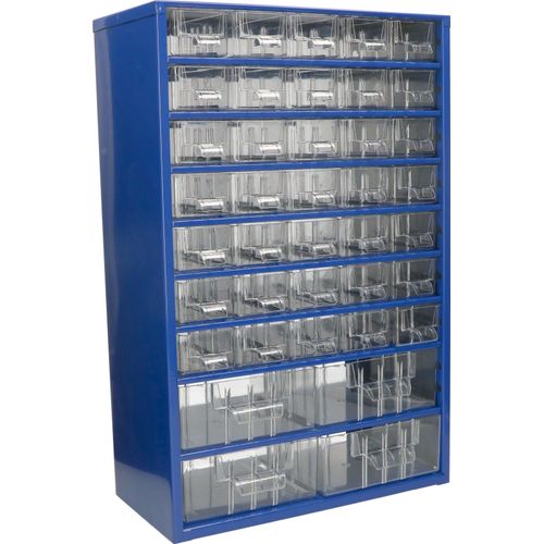 KOTARBAU® Werkstatt-Aufbewahrungsbox mit Schubfächern 306x460x155 Sortierkasten 35K4M Kleinteilemagazin Metall