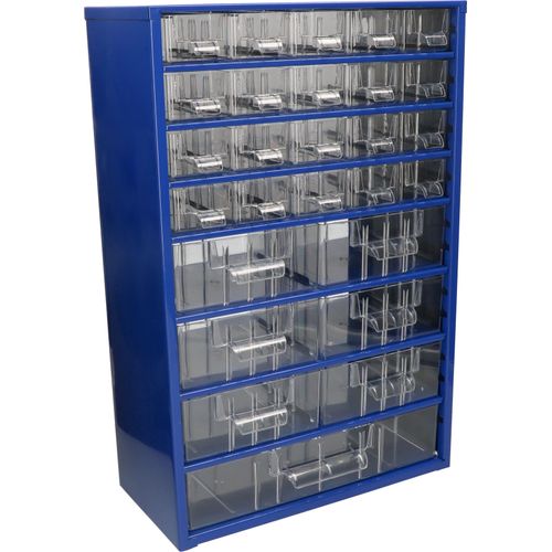 KOTARBAU® Werkstatt-Aufbewahrungsbox mit Schubfächern 306x460x155 Sortierkasten 20K6M1G Kleinteilemagazin Metall