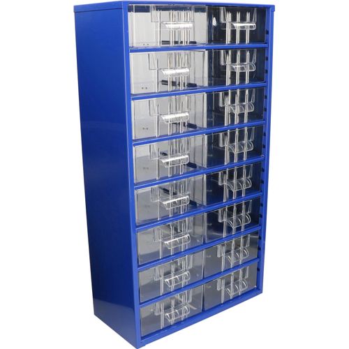 KOTARBAU® Werkstatt-Aufbewahrungsbox mit Schubfächern 306x551x155 Sortierkasten 16M Kleinteilemagazin Metall