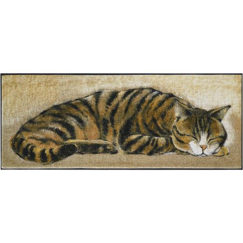 Fußmatte Gr. 6, braun, B:75cm H:7mm L:190cm, Polyamid, Kunstfaser, Teppiche