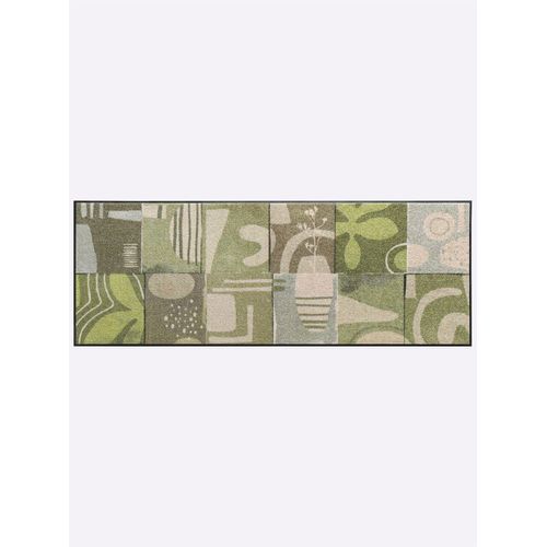 Fußmatte Gr. 5, grün (grün, natur), B:115cm H:7mm L:175cm, Polyamid, Kunstfaser, Teppiche