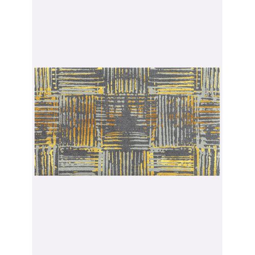 Fußmatte Gr. 3, grau (grau, gemustert), H:7mm, Polyamid, Kunstfaser, Teppiche