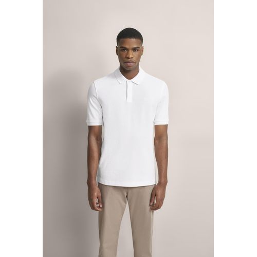Poloshirt BUGATTI, Herren, Gr. 3XL, weiß, 100% Baumwolle, casual, normal, ohne Ausschnitt, Kurzarm Rippbündchen, Shirts, mit körpernaher Passform