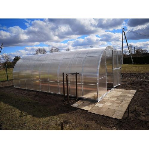 Gewächshaus KLASIKA TUBE 3x8m mit fundamenten und 6mm Polycarbonat;