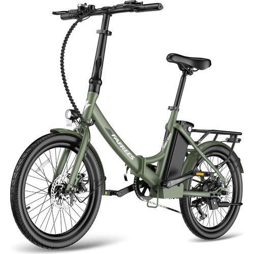 Faltbares und kompaktes E-Bike 6V 14.5Ah Batterie grün 250W