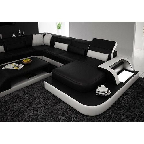 Ecksofa Schwarz Garnitur 325 x 396 x 195 cm JVmoebel