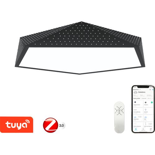 Immax NEO BRILIANT Smart Deckenleuchte 80cm 56W Schwarz Zigbee 3.0