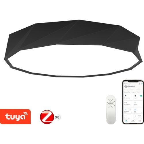 Immax NEO DIAMANTE Smart Deckenleuchte 80cm 60W Schwarz Zigbee 3.0