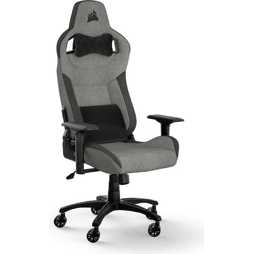 T3 Rush Gaming-Stuhl mit Stoffbezug (2023), Grau/Anthrazit