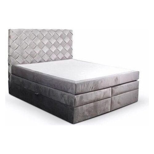 Bett mit Bettkasten Grau Modern 180 x 212 x 105 cm JVmoebel