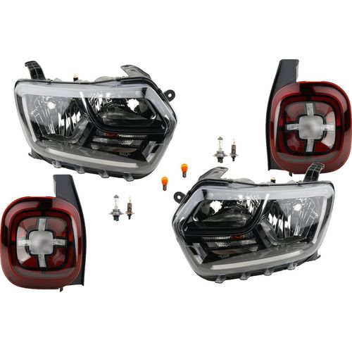 Johns, Scheinwerfer & Heckleuchten passend für Dacia Duster + Leuchtm. Set Links Rechts