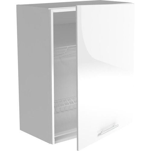 Halmar Oberer, höher Küchenschrank Vento GC-60/72 - Weiss weiss Hochglanz