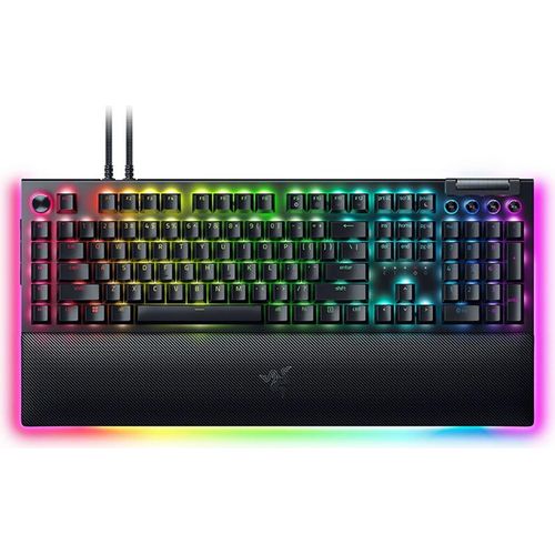 Razer V4 Pro 98 Tasten Gaming-Tastatur Razer Chroma RGB USB-Kabeltastatur 8000 Hz mechanische Tastatur mit Handballenauflage (gelber Schalter)