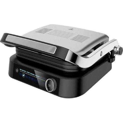 Kontaktgrill mit LED-Display Sandwichmaker Toaster Multigrill Elektrogrill schwarz