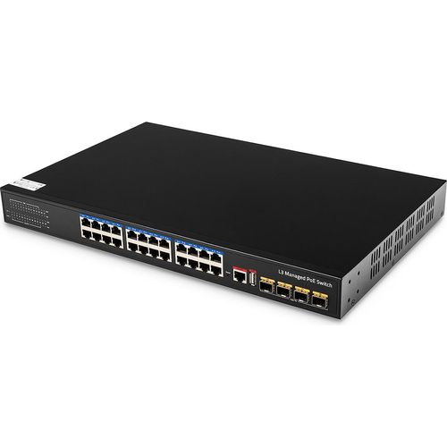 SWITCH 24x PoE+ Cudy GS5024PS4 400W 4x SFP +RJ Schicht 3