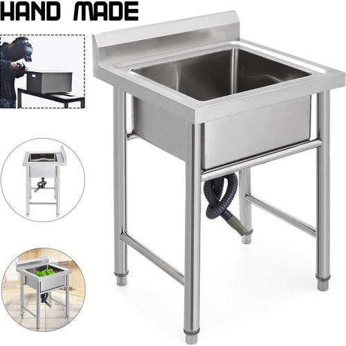 VEVOR Spülbecken, 1 mm Rostfreie Edelstahl Spülbecken 44,45 x 41,91 x 25,4 cm Spülbeckeneinlage, Spülbecken Küche Edelstahl, Spülbecken Organizer, Spülbecken Ordnungshelfer, Camping Spülbecken