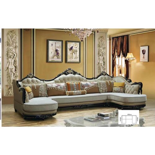 Sofas Wohnlandschaft Ecksofa Sofa Polster Couch Holz Textil Couchen
